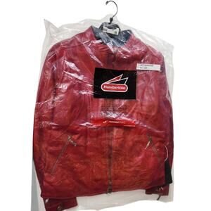 Hein Gericke Leather Moto Jacket Womens 12 Lined Cafe Racer Motorcycle Biker
